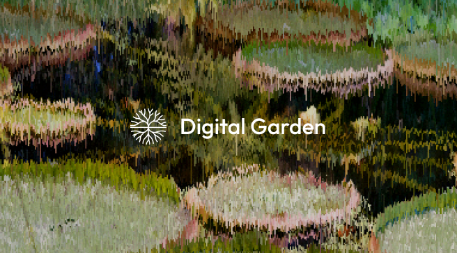 Pixel-sorted garden imagery
